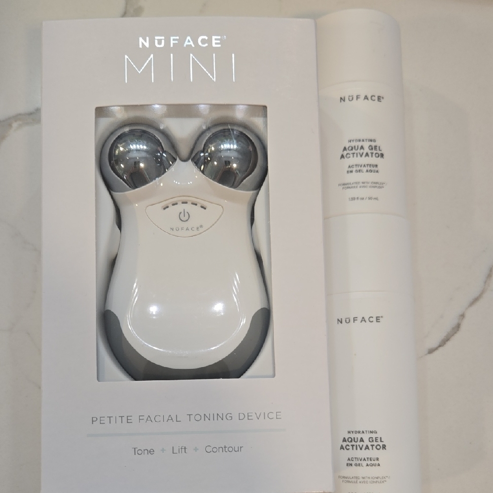 NuFace Mini Petite Facial Toning Device With 2 Gel Activators